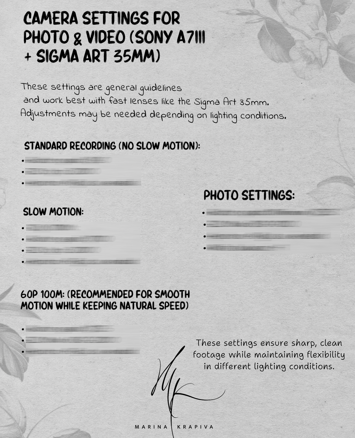 Tattoo Setup, Workflow Guide by Marina Krapiva