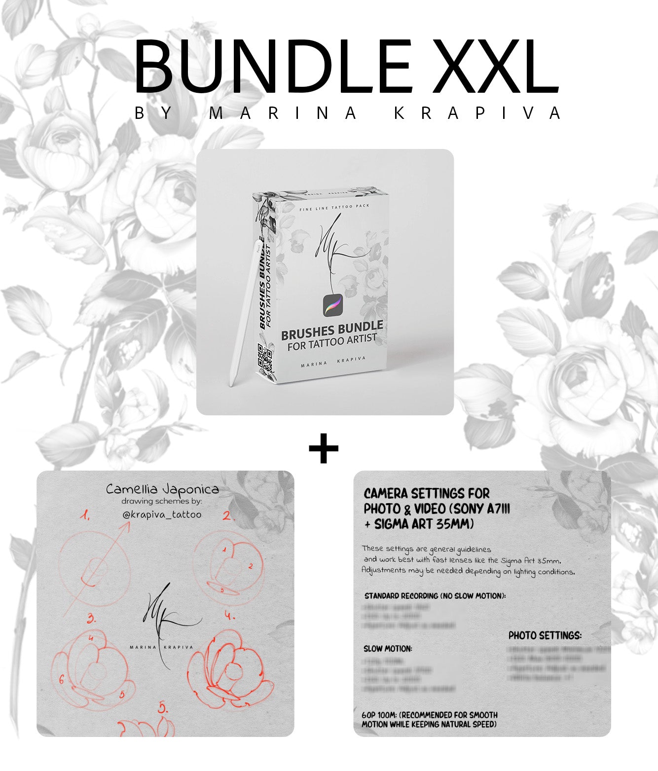Procreate Brushes + Drawing Schemes + Bonus Tools