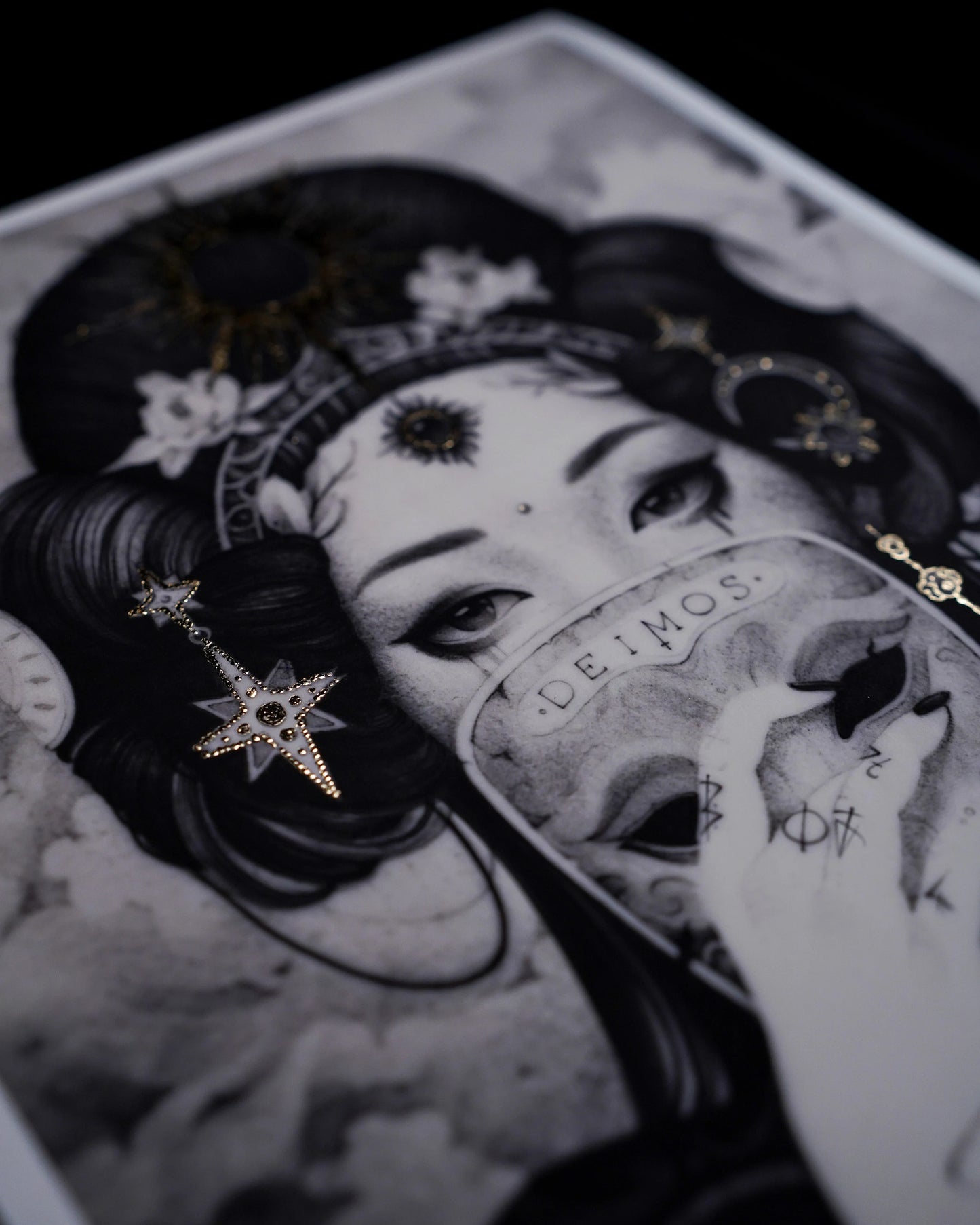 DEIMOS, Golden LIMITED Edition, Fine Art Print