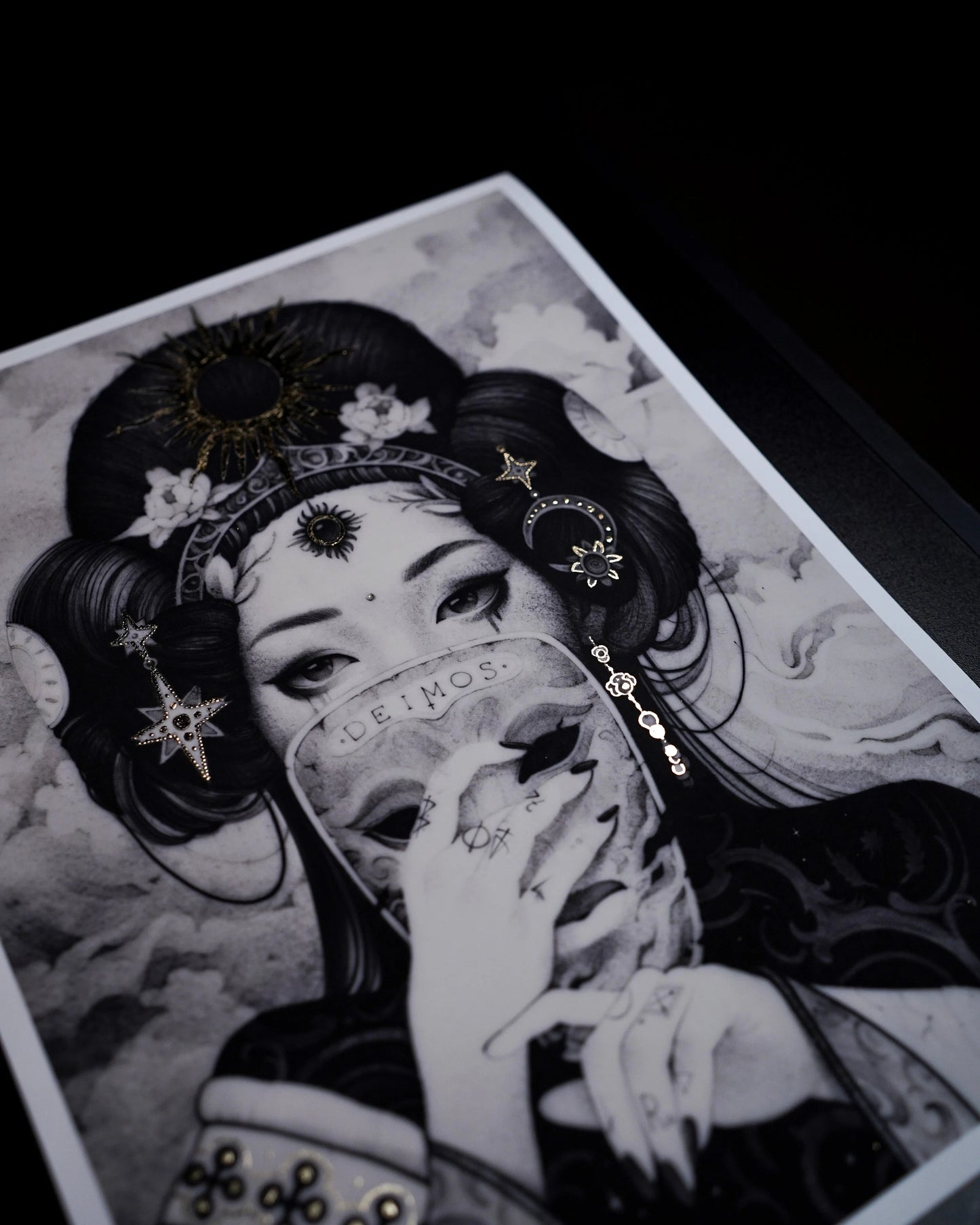 DEIMOS, Golden LIMITED Edition, Fine Art Print