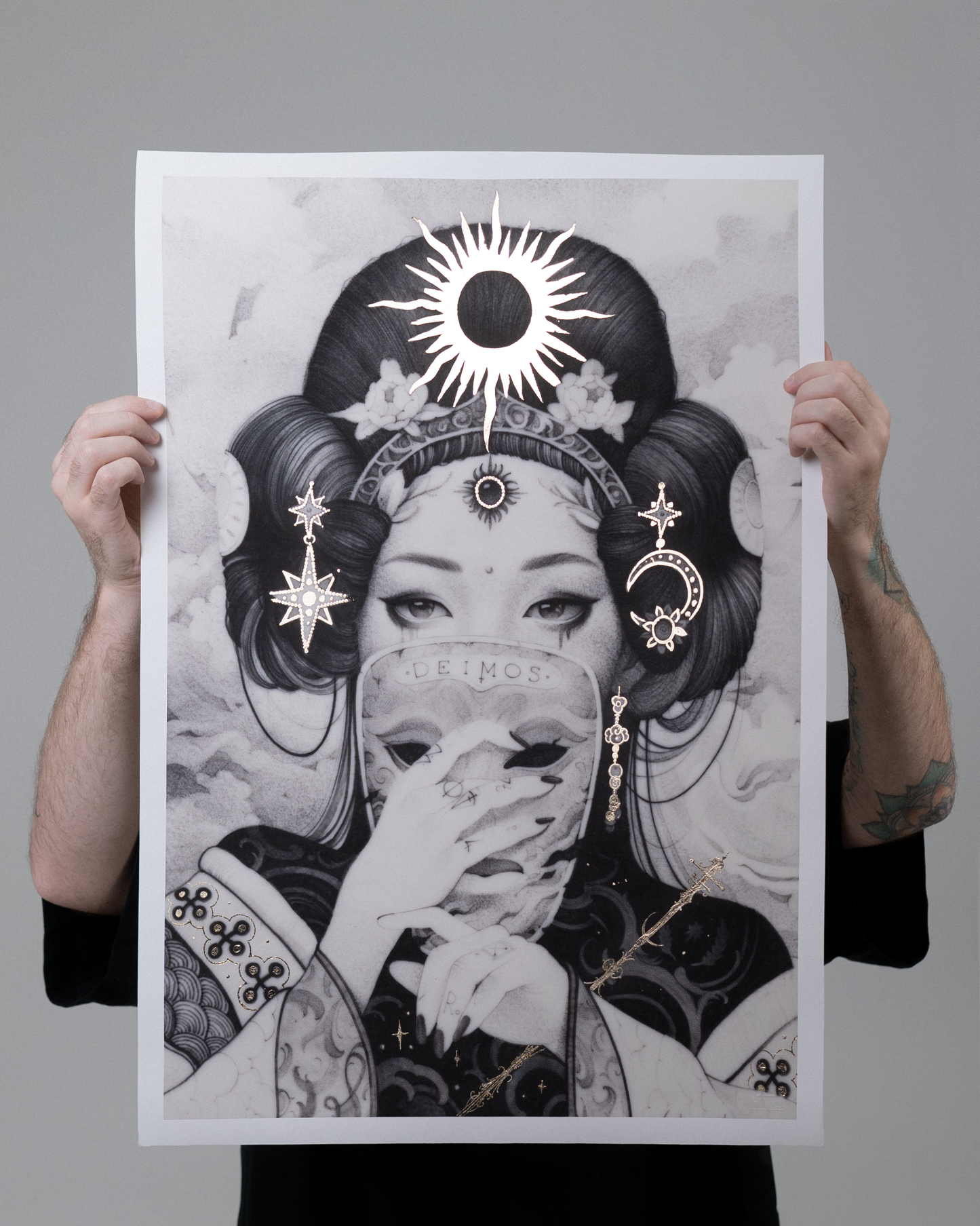 DEIMOS, Golden LIMITED Edition, Fine Art Print