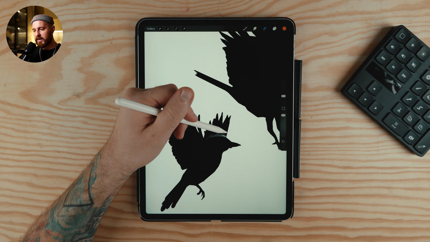 MASTER CLASS / Create tattoo Design in Procreate / Part I (DESIGN ONLY!)