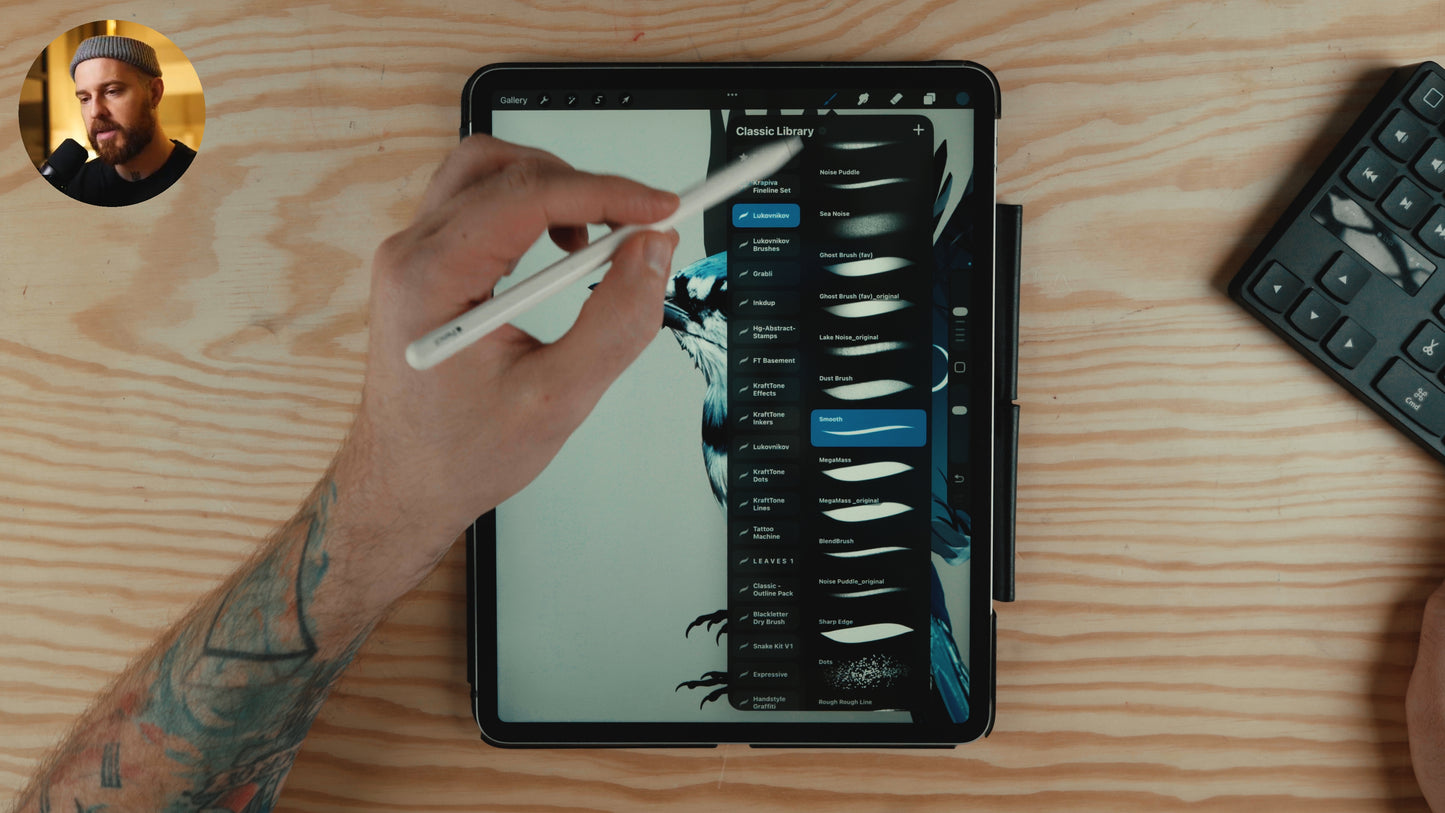 MASTER CLASS / Create tattoo Design in Procreate / Part I (DESIGN ONLY!)
